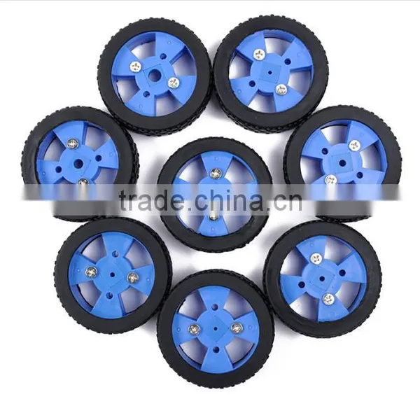 DIY Intelligent Car Robot Accessories: High Quality Rubber Car Wheel Tire No.4 photo-2