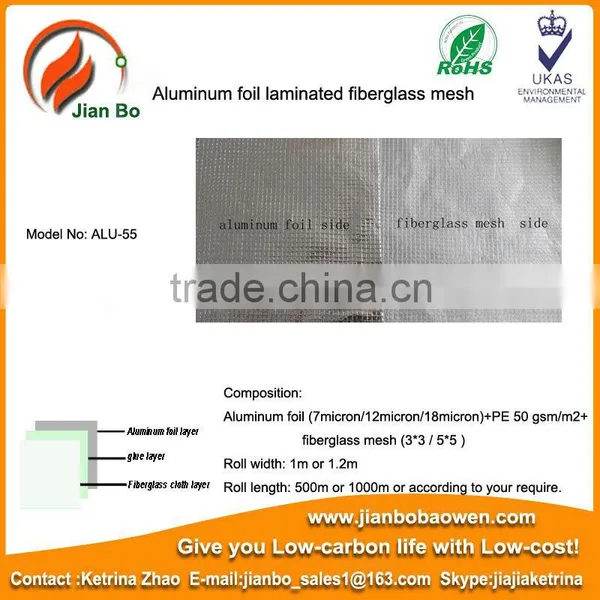 Aluminum Foil Coated Fiberglass Mesh