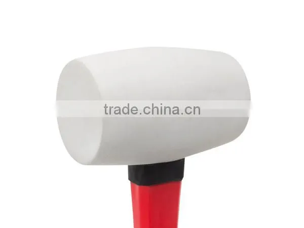 Plastic Mallet, Fiberglass Handle White Rubber Mallet, 16-Ounce photo-6
