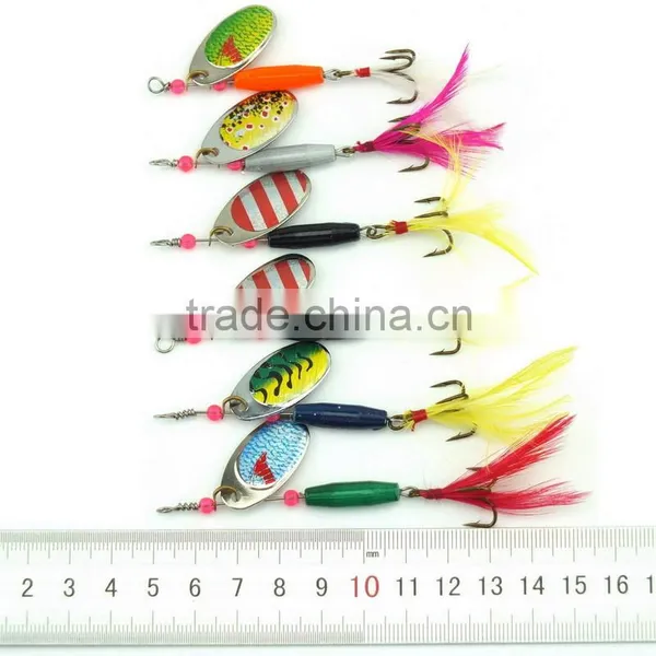 18CM 77g Hard Fishing Spinner Bait Artificial Blades for Metal Bass Fishing Lure Spoon Dressed Treble Hooks photo-2