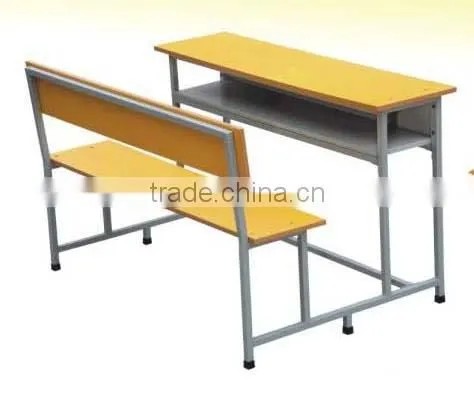 Cheep Detachable 2-person Desk & Chair School Furniture A-130 photo-6