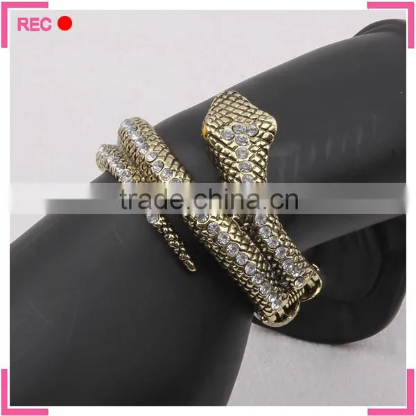 Bangles and Bracelet Jewelry for Party, Snake Shaped Gemstone Bangle photo-4