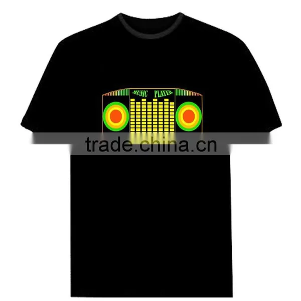 Led Flashing T-shirt,Led T-shirt El T-shirt,LT-003