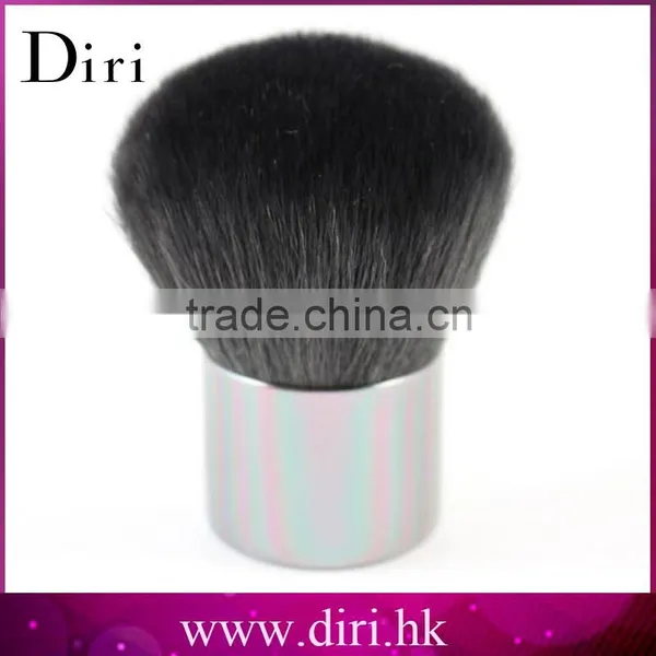 1pc Round Powder Makeup Brush Kabuki Makeup Brush With Light Black Handle photo-4