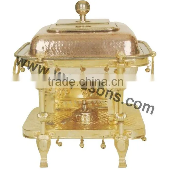 Standing Table Used Chafing Dish | Brass Plated Chafing Dish | Party Supplies Chafing Dish | Hot Design Chafing Dish photo-6