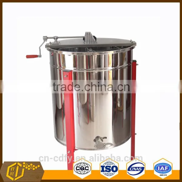 the High Quanlity 4 Frame Manual Honey Extractor Best Quality photo-3