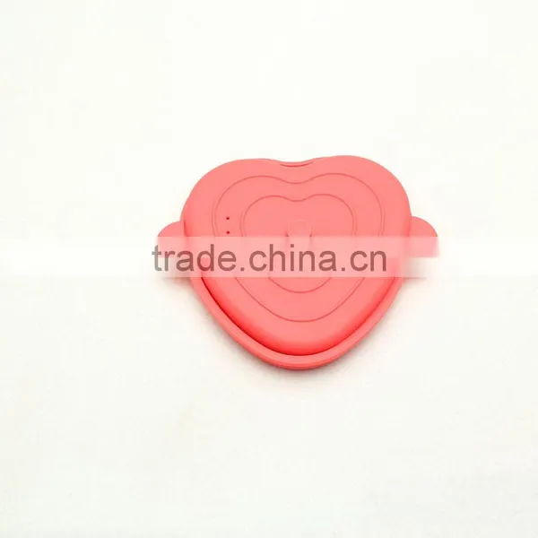Heart Shape Silicone Bowl With Lid photo-3