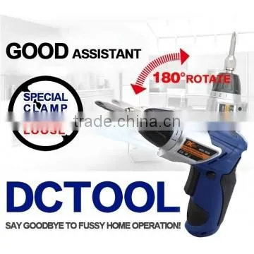 DCTOOLS Multi-function Electric Screwdriver Set 45pcs Rechargeable Household Mini Drill Lithium Battery LED Light photo-2