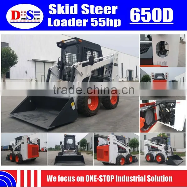 Cheap Skid Steer Loader Price 650kg Mini Skid Loader 55hp New WECAN Skid Steer Loader photo-5