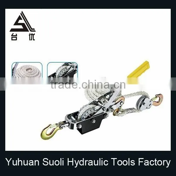 Manufacturing 4T Portable Cargo Puller With Double Gear Triple Hook photo-3