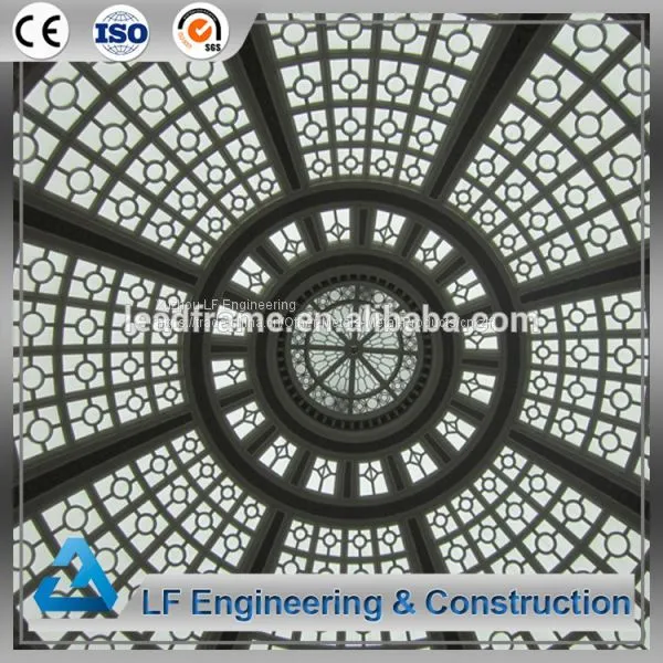High Standard Galvanized Steel Space Frame Dome Skylight photo-2