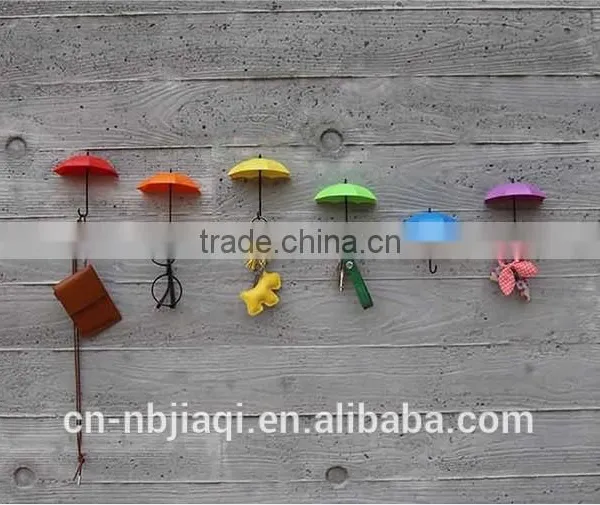 Lovely Umbrella Shape Sticky Hooks/3pcs in One Set photo-3