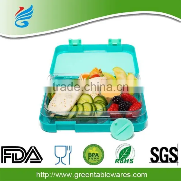 Leakproof Plastic Compartment Kid Bento 4 Compartment photo-6
