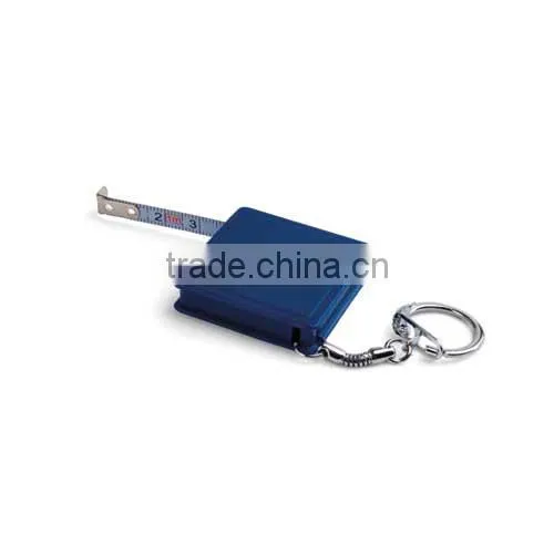 Mini 1m plastic tape measure with keyring