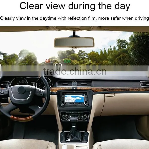 New Wholesale OBD HD Colorful Big Screen Display Universal Head Up Display For Car Cheap Price photo-3