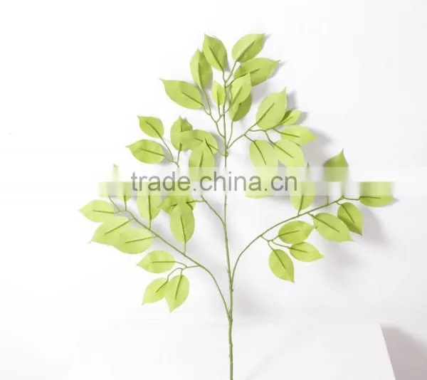 SJ070913 Banyan Ficus Tree Branches and Leaves Wholsale Silk Tree Leaf photo-6