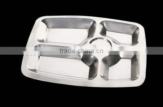 SS18/8 Stainless Steel Fast Food Tray photo-3