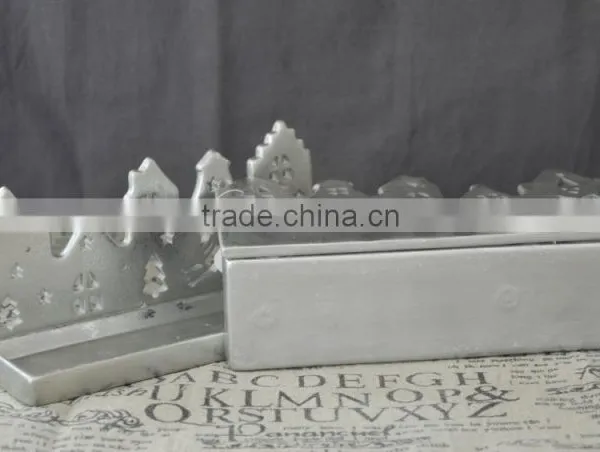 Christmas Indoor Decoration Tealight Plate Holder Silver Colour Wholesale photo-3