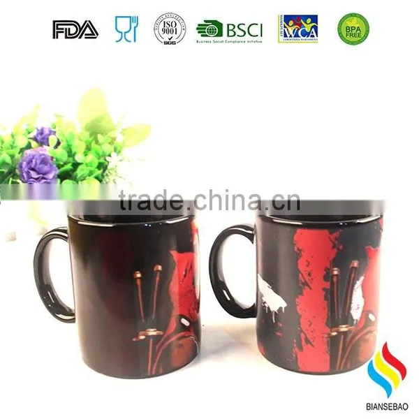 20oz Black Cheap Ceramic Coffee Mugs photo-2