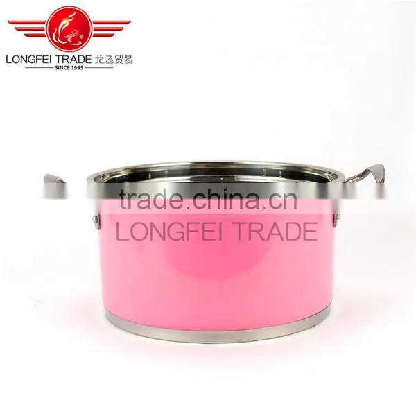 Hot Selling 5pcs Colorized European Stainless Steel Soup Pot Kitchen Cookware photo-2