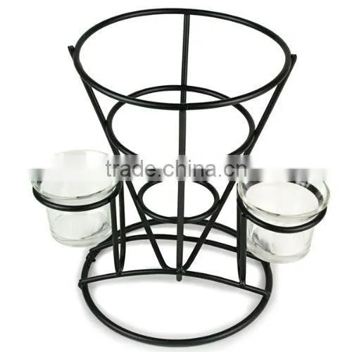 French Fry Cone With Sauce Dippers, Fast Food Basket, Chip Cone photo-2