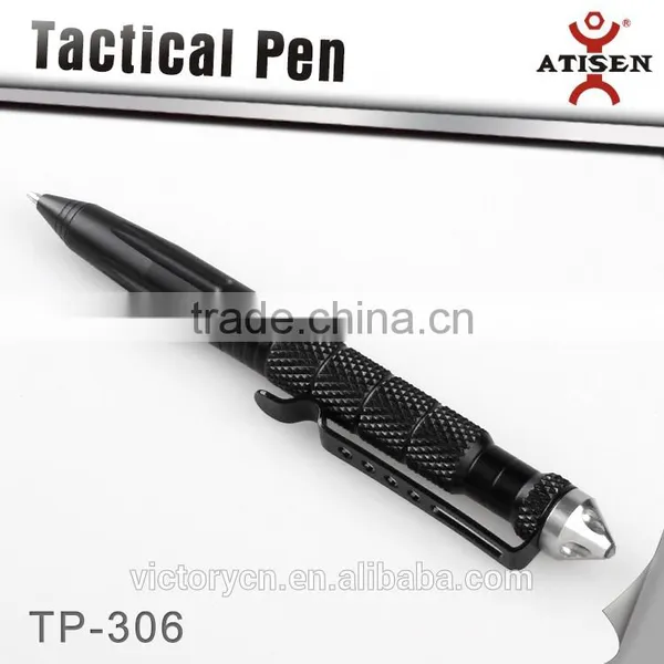 304 Stainless Steel Self Defense Tool Tactical Ball Point Pen,glass Breaker 2 in 1 TP-306 photo-2