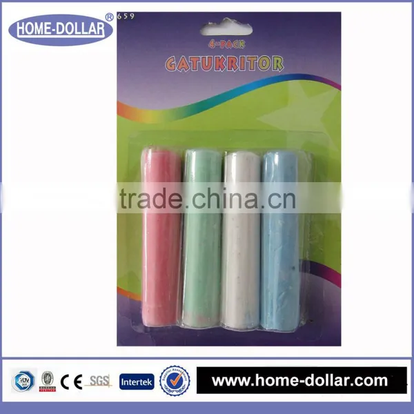 2016 Fashionable Best Seller Education Supplies 15pcs Square Sidewalk School Chalk With Color Box photo-5