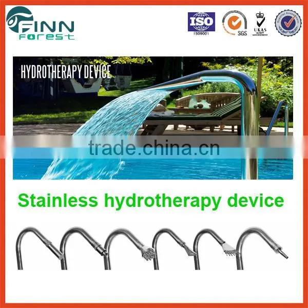 Pool Fountain Spa Stainless Pool Lion Head Colorful Stone Wall Waterfall Fountain photo-5