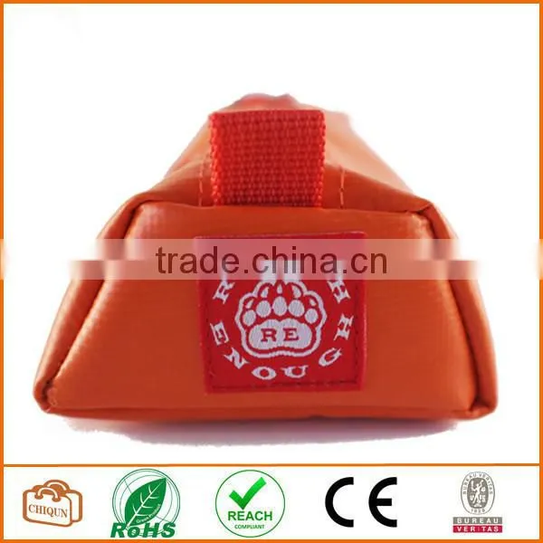 Tarpaulin Name Tag Small Pencil Case Pouch (Orange) photo-3