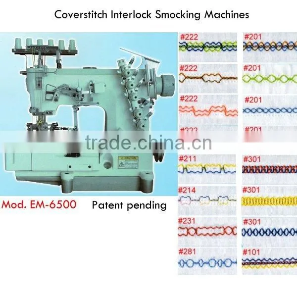 Coverstitch Interlock Smocking Machines