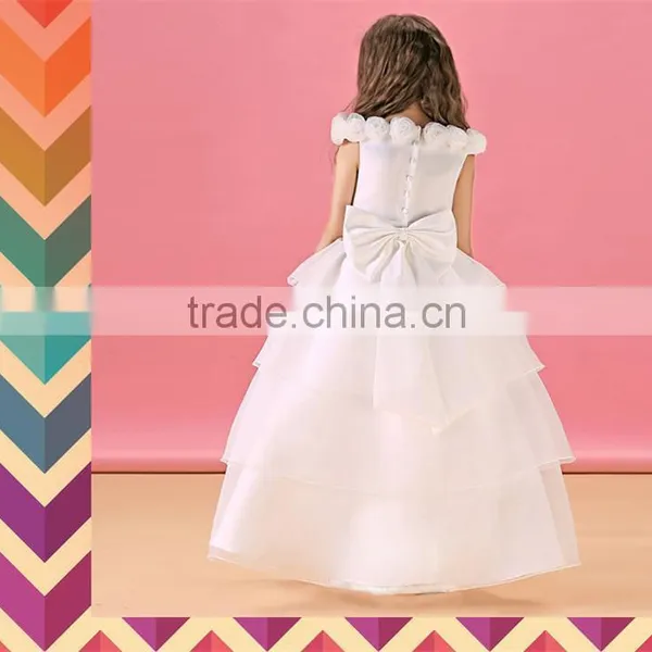 Retail Children Girls Frock Girl Party Dress Baby Princess Tutu Dress Baptism Rose Collar Baby Girls Gauze Christening Dresses photo-3
