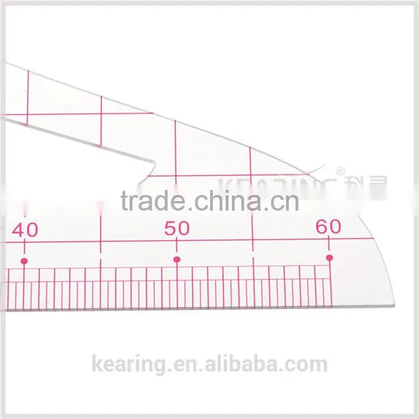 1.2mm Thickness 1:4 Plastic Sandwich Line Triangular Scale Ruler for Fashion Design# 8514 photo-3