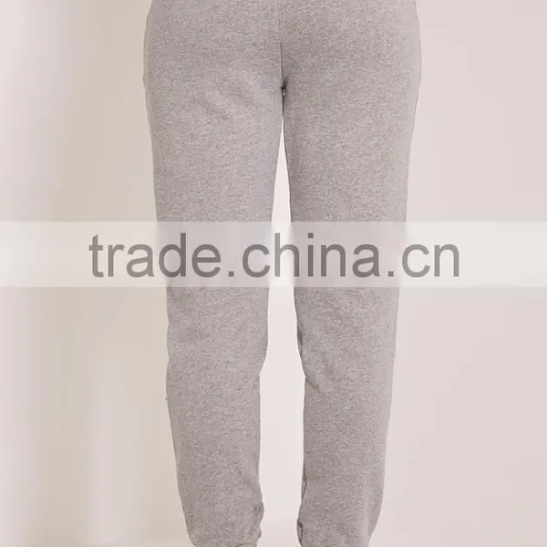 2017 High Quality Women Grey Jogger Pants French Terry Cotton Pants Sportwear Soft Cotton Pants Stretch Waist photo-2