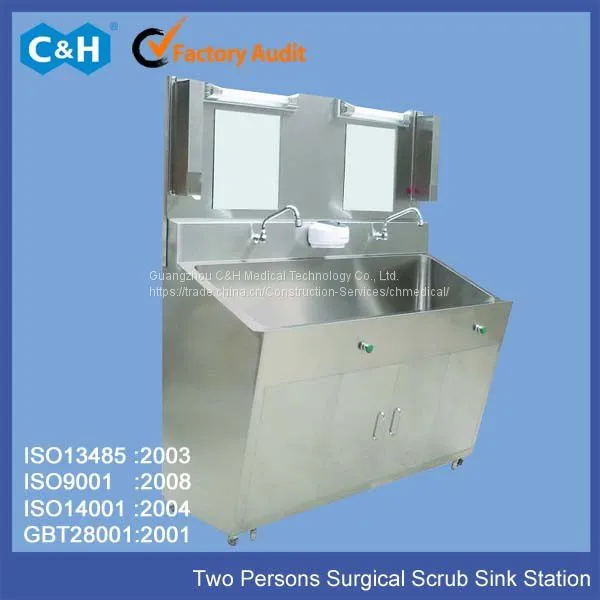 Stainless Steel Material Medical Scrub Sink Units Equipment for Hospital Clean Operating Room Department photo-2