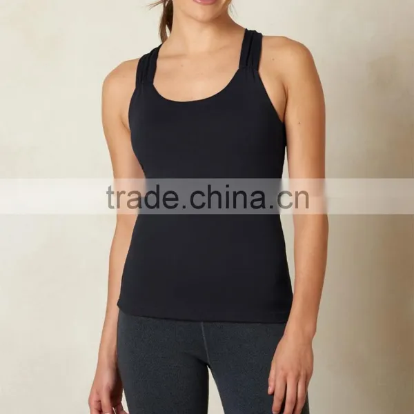 Custom Made Clothing Suppliers Sports Singlets Fitness Tops Woman
