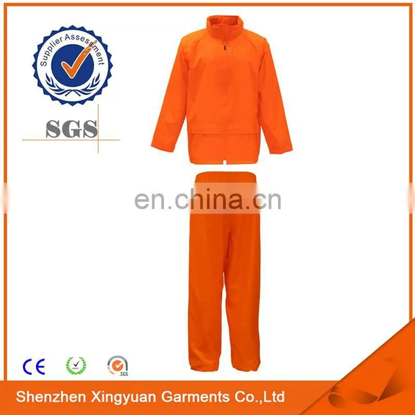 OEM Waterproof Suit With Uniform Raincoat