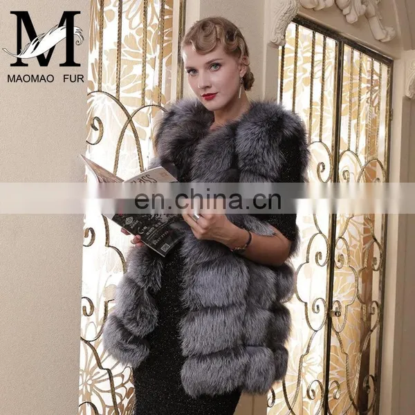 2015 New Design China Wholesale Fox Fur Vest Womens Real Fur Vest photo-4