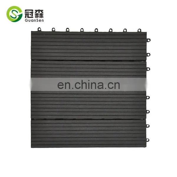 WPC Garden Swimming Pool Decoration Deck DIY Tiles 310*310mm Wpc Interlocking Decking Tiles photo-5