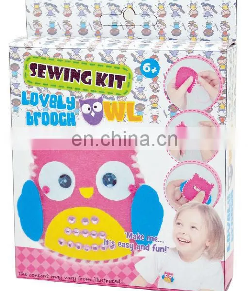 DIY Owl Brooch Sewing Kit for Kids
