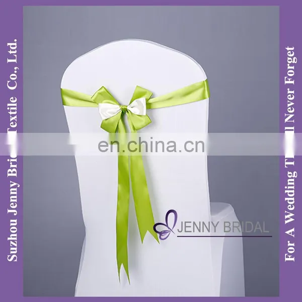 SH092A Satin Ribbon Bow Grosgrain Ribbon Satin Chair Sash photo-2