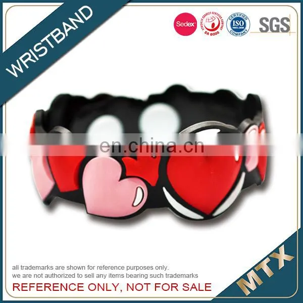 2D Design Soft PVC Wristband Bracelet photo-2