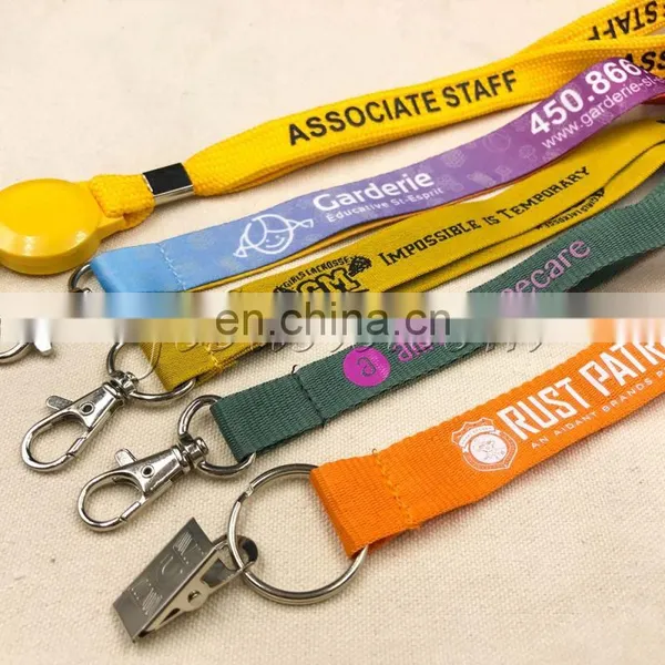 Popular Custom Short Lanyard Cheap Printed Key Lanyards photo-2