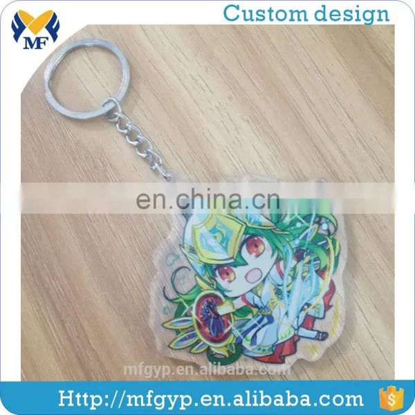 Custom Logo Clear Plastic Acrylic Keychains Charm photo-5