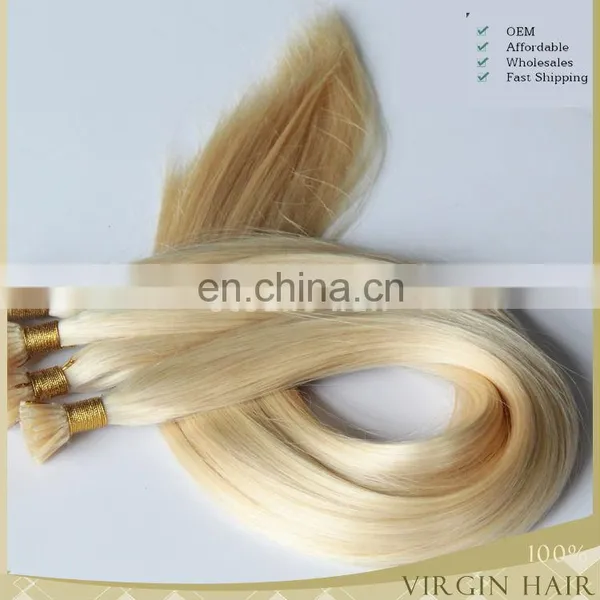 Grade 7A Cheap 100% Brazilian Human Hair Keratin Bonded Hair Extension I-tip Hair Extension photo-3