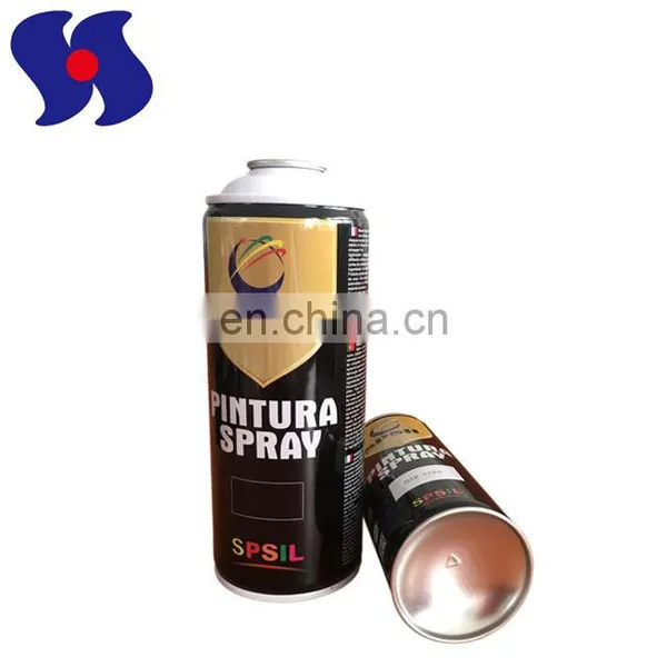 Spray Paint Can Empty Tinplate Aerosol Can With Blind Mark on Cone and Dome