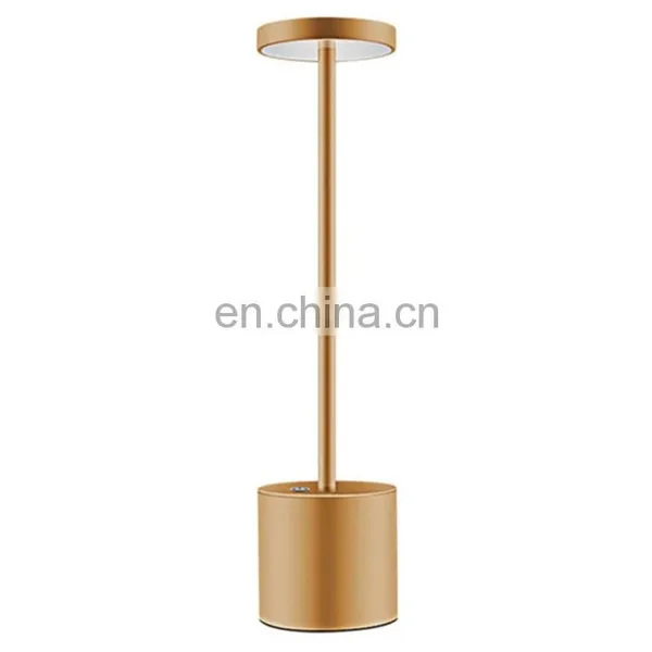 2021 New Products Modern Nordic Business Hotel Restaurant Table Lamp Rechargeable Cordless LED Desk Lamp photo-3