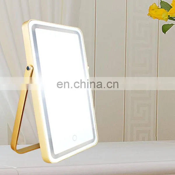 Корейское настольное сенсорное туалетное зеркало с подсветкой LED