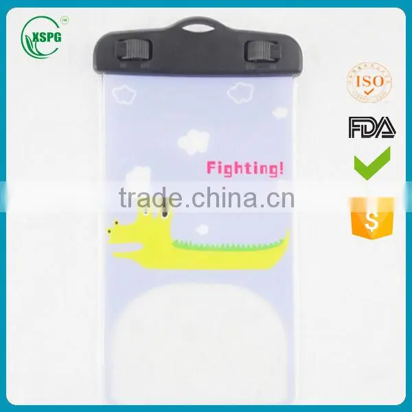 Hot Sale High Quality Carton Logo PVC Waterproof Bag for Cell Phone photo-2