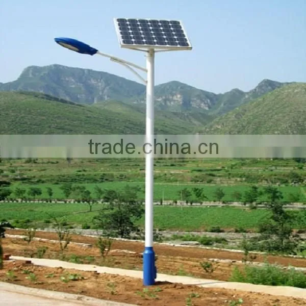 Hot Deep Galvanized Pole, Die-Casting Aluminum Lamp Body, High Power 12V 30W LED Street Light