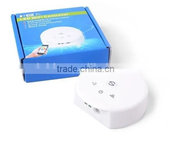 Android IOS APP Remote Control Multifunctional One-key WPS Connect WiFi LED Controller for 12V/24V Flexible RGB LED Strip Light photo-6